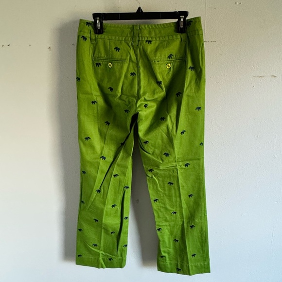 Lilly Pulitzer Pants - Lilly Pulitzer Green Embroidered Chinos